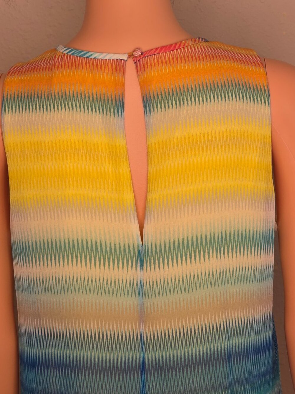 Calvin Klein Multicolored Tank Top Dress, Size 8 - Picture 3 of 8